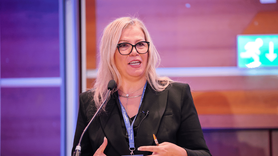 Data center keynote speaker sharing insights on emerging European markets