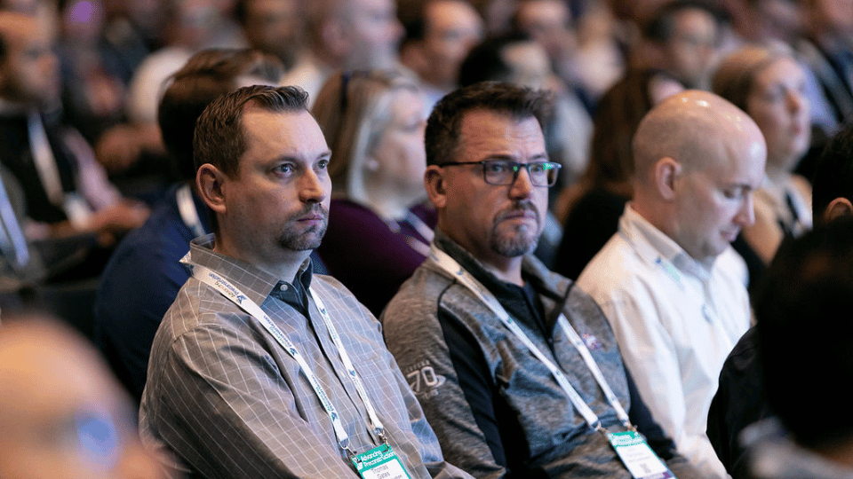 Data center professionals attending keynote sessions in emerging European markets